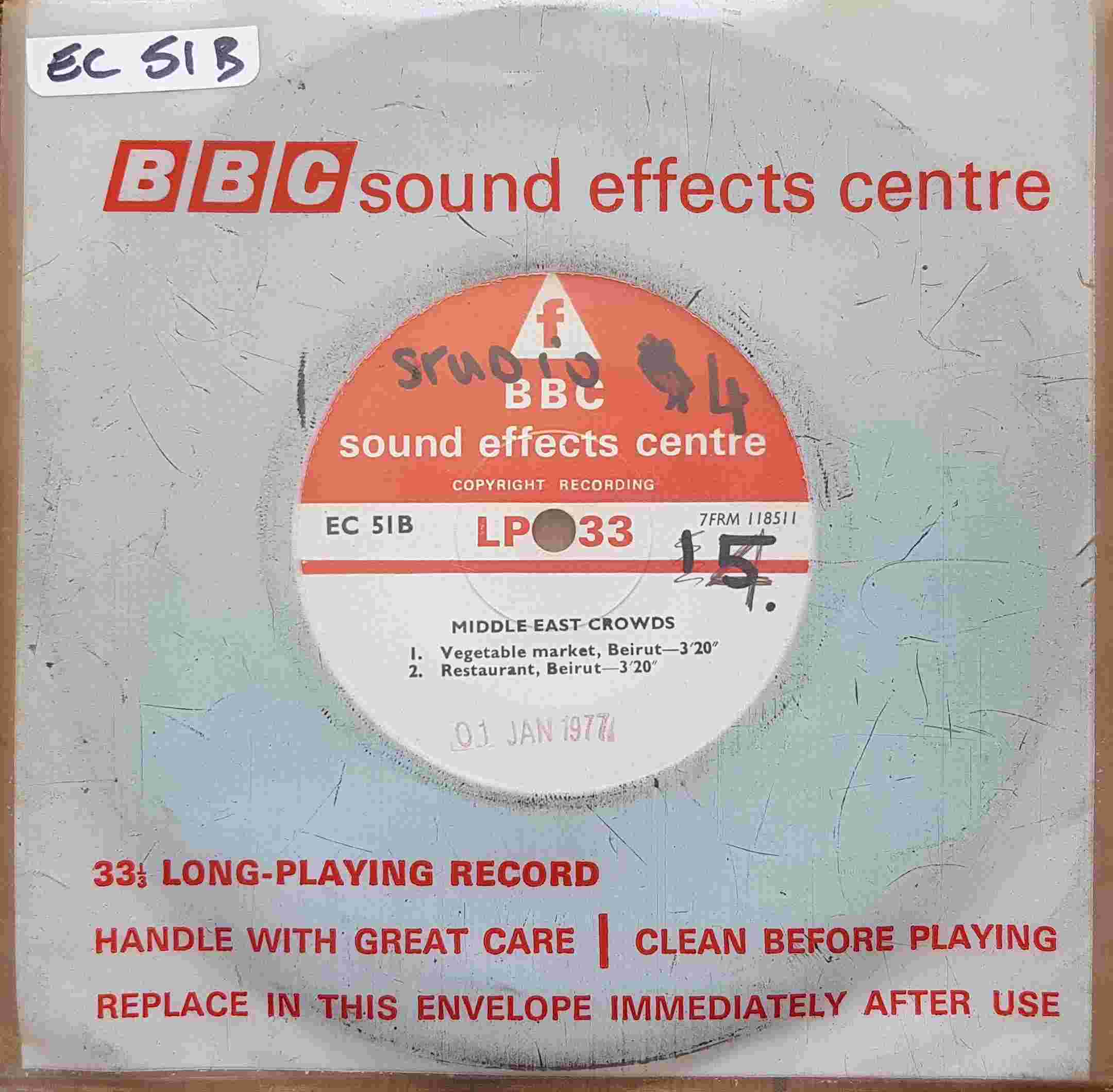 Picture of EC 51B Middle Eastern crowds by artist Not registered from the BBC records and Tapes library